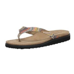 Easy Street Women's Stevie Rafia Thong Sandals Multicolored Size 7 1/2